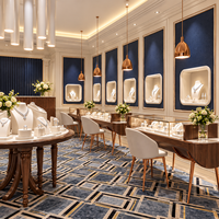 Meubles de présentation sur mesure pour bijouterie en métal, présentoirs personnalisés, design intérieur et vitrine de magasin de détail
