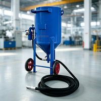 Machine de sablage à haute pression mobile de type humide avec moteur pour l'élimination de la rouille des métaux