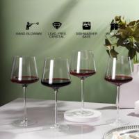 Haute qualité grande taille verres à vin gobelet cristal rouge verre à vin tasse pour mariage