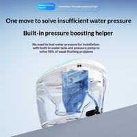 Toilette intelligente haut de gamme Cloud Egg pour la maison, à poser au sol, entièrement automatique, avec abattant automatique, sans eau et à pression limitée