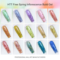 CAIXUAN Gel de Construction Printemps Inflorescence Sans HEMA ni TPO, Gel Dur Autolissant à Faible Chaleur, Gel d'Extension pour Ongles