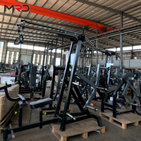Máquina de Polea Lateral Independiente con Carga de Discos para Entrenamiento de Fuerza de Brazos y Espalda, Equipo de Entrenamiento de Fuerza de Tensión Alta
