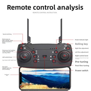 En stock, E88 <span class=keywords><strong>RC</strong></span> Quadcopter, trois caméras, avant, bas, arrière, drone télécommandé, réglage de l'objectif, <span class=keywords><strong>cadeau</strong></span> pour adultes, passe-temps - Product Image 4