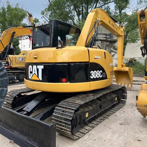 Mini-excavatrice d'occasion d'origine japonaise 8 tonnes Caterpillar 308C CAT 308 CAT 308C, pelle sur chenilles, brise-roche, certifiée CE - Product Image 1