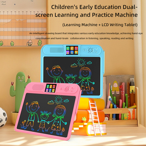 Set <span class=keywords><strong>di</strong></span> Giocattoli Educativi Intelligenti per Bambini GY con Disegno, Lettura Vocale, Doppio Schermo, Funzioni Multiple, Lavagna Cartoon da 14 Pollici - Product Image 2