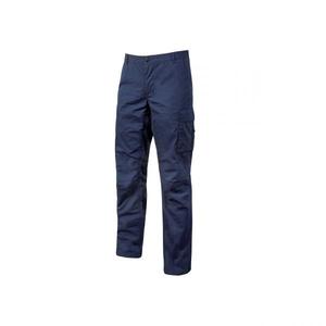 U-POWER - EY123WB-XL Ocean WestLake <b>Blue</b> work trousers in stretch cotton <b>canvas</b> - EAN 8033546344262 WORK TROUSERS - Product Image 1