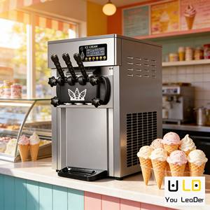 Nouvelle machine à <span class=keywords><strong>glace</strong></span> molle <span class=keywords><strong>pour</strong></span> gelato <span class=keywords><strong>et</strong></span> <span class=keywords><strong>sorbet</strong></span>, en acier inoxydable, usage commercial, motorisée, compatible Mixbakery, OEM/ODM - Product Image 3