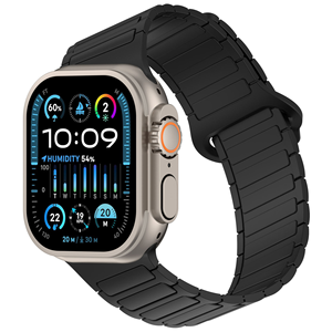 Correa Deportiva Magnética de Silicona de 3 Eslabones Inclinados Personalizada, Correa de Repuesto Transpirable para IWatch 11 10 Ultra - Product Image 3