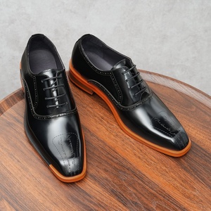 Zapatos de Vestir Formales y Casuales de Cuero Patentado para Hombre, Estilo Británico, Tallas Grandes, Piel de Vacuno Auténtica, Punta en Pico, Zapatos Premium para Novio - Product Image 5
