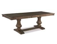Table de salle à manger rectangulaire extensible en bois massif,