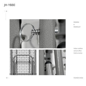 סין יצרן סיטונאי מודרני סגנון נייד לבן פלסטיק בר 80CM גובה מתקפל שולחן - Product Image 3