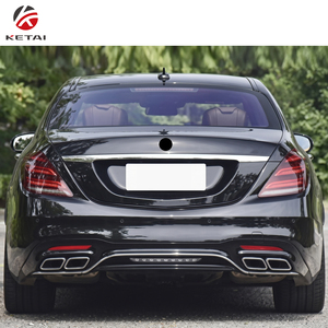Kit de Carrocería Aerodinámico Estilo S63 AMG, Juego Completo de Parachoques Delantero y Trasero para <span class=keywords><strong>Mercedes</strong></span> Benz Clase S W222 2018-2020 - Product Image 4