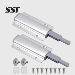 Amortisseur magnétique en aluminium à ouverture par pression pour porte d'armoire, installation facile pour cuisine, salle de bain, meubles de design européen - Product Image 1