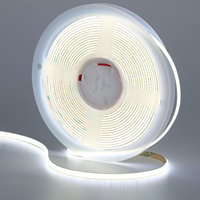 Bande LED COB auto-adhésive encastrable pour profilé en aluminium, plafond de meuble, ruban linéaire flexible, éclairage d'ambiance domestique, vente en gros