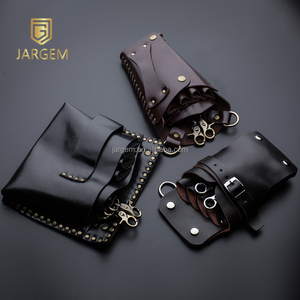 Pour 2pcs Ciseaux Holster Cuir Cheveux Ciseaux Cas Ciseaux De Coiffure Sacs - Product Image 4
