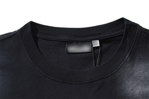 Proveedores de Ropa de Diseñador de Moda Americana para Venta al por Mayor de Ropa Vintage, Camisetas de Manga Corta de 250 Gsm con Efecto Lavado para Verano y Estilo Urbano - Product Image 4