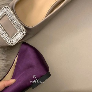 <span class=keywords><strong>Scarpe</strong></span> da Donna Grape Mom Studiolee <span class=keywords><strong>con</strong></span> Aumento di Altezza Nascosto di 3cm, Fibbia <span class=keywords><strong>con</strong></span> Diamanti, Punta Quadrata Piccola, Tacco Grosso - Product Image 3