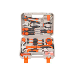 Coffret d'outils VNHJ 20L, portable, métrique, pour la maison, avec tournevis, pinces, marteau, clés et mètre à ruban - Product Image 1
