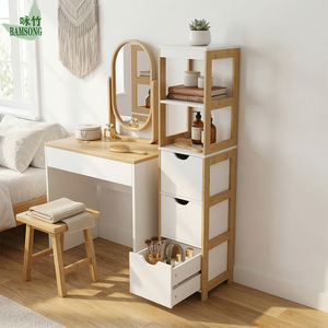 Mueble de Bambú para Sala de Estar, Torre de Almacenamiento de 5 Niveles con 3 <span class=keywords><strong>Cajones</strong></span>, Gabinete Estrecho y Práctico para Baño, Sala de Estar o Dormitorio - Product Image 4