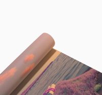 Tapis de yoga en microfibre suédée à impression intégrale personnalisée, 6 mm d'épaisseur, 183 cm, antidérapant, pliable, absorbant les chocs, tapis de danse fitness