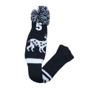Golfschläger-Hülle für Golfzubehör und -ausrüstung: Eine Schwarze Wollstrick-Hülle für Golfschläger, Geeignet für Holzschaften. - Product Image 6