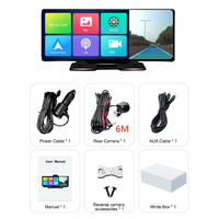 Caméra de tableau de bord 4K 3840x2160P 10.26 pouces Carplay et Android AutoCar, enregistrement vidéo, enregistrement en boucle WIFI, application de téléphone, Dvr de voiture