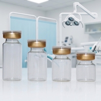 Flacons en verre transparent 3-60 ml pour la médecine esthétique, flacons vides, bouteilles en verre tubulaires, petite capacité, directement de l'usine