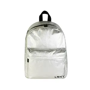 Mochila con capacidad lavable impermeable personalizada de Vietnam, mochila escolar de papel recubierto de Kraft Dupont Tyvek, bolsas de papel de viaje, mochila Tyvek