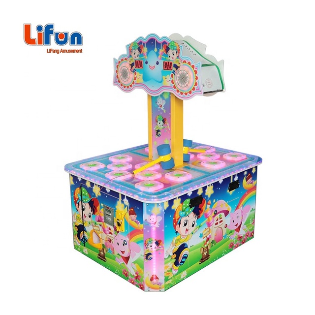 Children Ticket Lottery Hit Mouse Hammer Arcade Game Machine Coin Operated Whack a Mole Kids Redemption Sport Game Machine