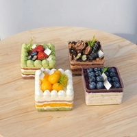 Boîte à gâteau carrée transparente jetable de qualité alimentaire en plastique PS de 3 mm d'épaisseur, imprimée en sérigraphie, pour mousse au chocolat