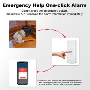 Tuya tombol panggilan SOS pintar WiFi, pengasuh nirkabel Pager pemancar peringatan telepon tombol panggilan darurat untuk anak-anak orang tua - Product Image 4