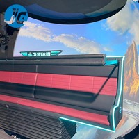 Nouvelle technologie 7D plein écran VR Immersive Game Center intérieur orbite cinéma dôme pour parc de trampoline en fibre de verre métal