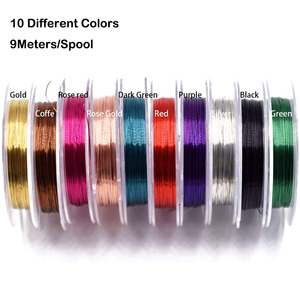 Matériel <span class=keywords><strong>de</strong></span> pêche à la mouche, nylon, cuivre, couleurs assorties, 0.3MM, 10 pièces, livraison gratuite - Product Image 2