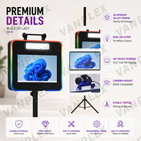 Cabina de Fotos Personalizada OEM con Pantalla Táctil de 15.6 Pulgadas, Compatible con DSLR, Trípode, Kiosco para Empresas de Alquiler y Estudios