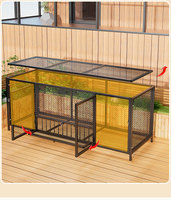 Cage à oiseaux en métal de luxe, grande capacité, facile à nettoyer, belle et durable, adaptée à tous les types d'oiseaux et de perroquets