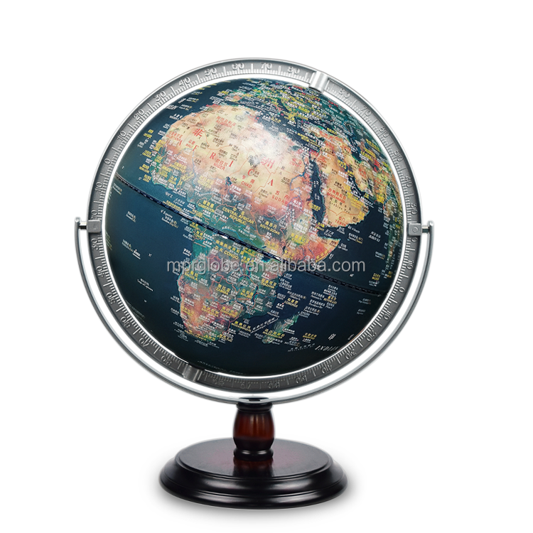 30Cm 12 Inch World Fysieke Kaart Globe Relief Globe Relief Snelle Levering Globe