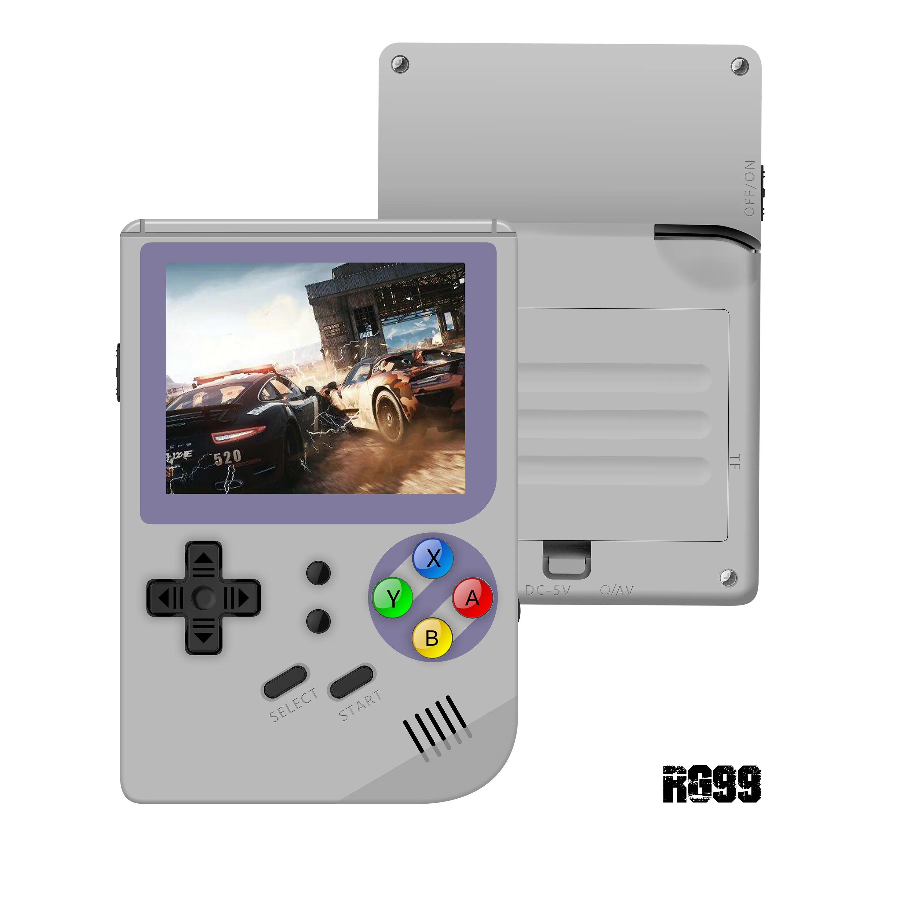 Cheap Video Game Consoles for Promotion 2.8" IPS Handheld Retro Game Console 169 Games RG99