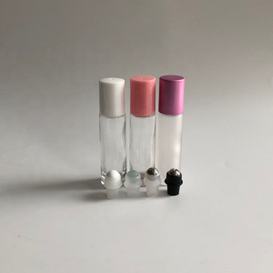 10 ML 2,7 Dram Frosted Glass Roll on Kit Aceite de masaje de aromaterapia con aplicador de bola de rodillo de acero inoxidable - Product Image 4
