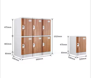 Casier multi-portes en plastique coloré, durable et facile à gérer, avec étiquettes numérotées, idéal pour les écoles et les installations sportives - Product Image 4