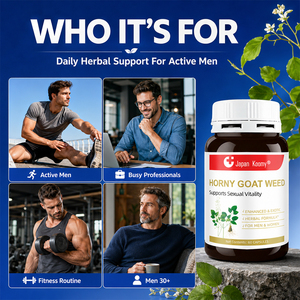 Complément à base de plantes Horny Goat Weed pour l'agrandissement du pénis, pilules pour hommes et femmes, améliore l'énergie, capsules de vitalité masculine Horny Goat Weed - Product Image 3