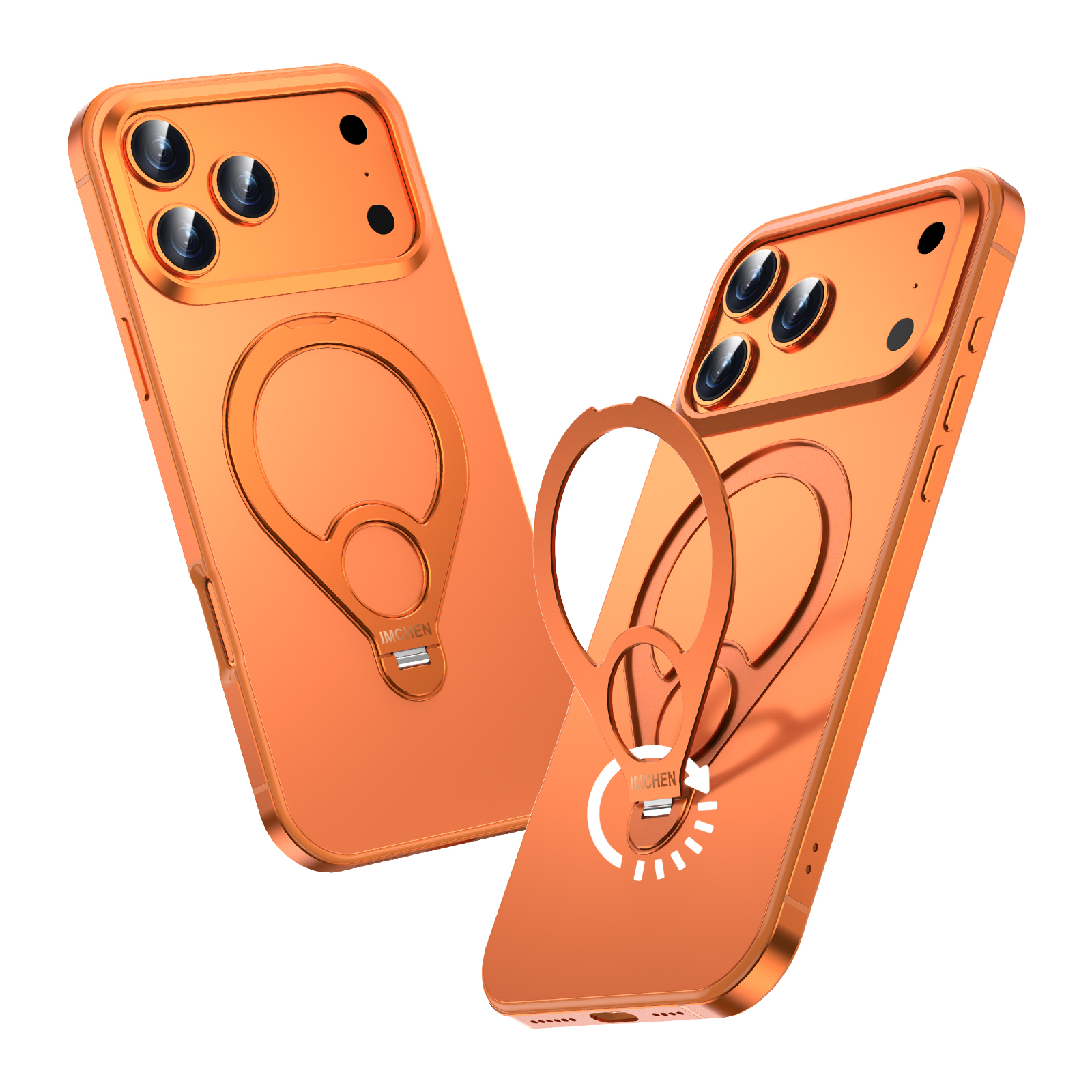 Metal 2-in-1 original tennis racket stand [orange]