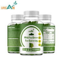 Gummies énergétiques au thé vert matcha OEM avec vitamines B12, B3 et CoQ10 pour un regain d'énergie naturel