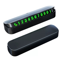 Plaque de numéro de téléphone pour parking de voiture qui brille dans le noir, résistante à la chaleur, panneau de stationnement temporaire, accessoire de décoration