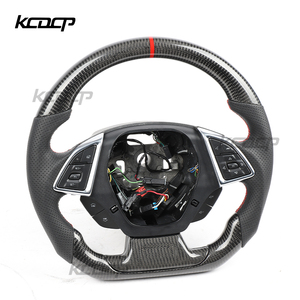 Volant de course personnalisé en Alcantara et fibre de carbone pour Chevrolet Camaro <span class=keywords><strong>Corvette</strong></span> Cabriolet - Product Image 2