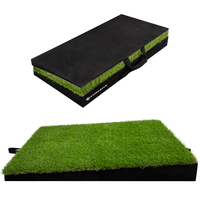 Tapis de frappe de pente de pratique vert d'écaillage de golf de gazon artificiel portatif d'usine pour l'arrière-cour extérieure et intérieure