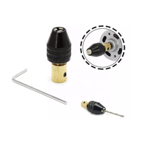 Micro moteur perceuse auto-serrante mandrin à trois mâchoires 2.0-5.0mm arbre ouverture Distribution Machine meulage accessoires mandrin