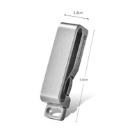 Clip de ceinture en titane OEM ODM personnalisé, accessoire EDC automatique haut de gamme pour hommes, modèle QG005, expédition en 24h