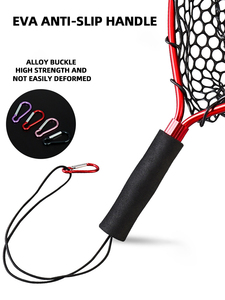 Wholesale Aluminum Alloy Lure Fishing <strong>Nets</strong>,Telescopic Landing <strong>Net</strong> Pole Hand <strong>Net</strong> Silica Gel <strong>Mesh</strong> - Product Image 2
