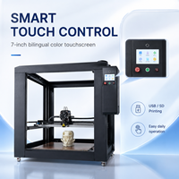 Printer 3D FDM Format Besar Otomatis Industri Baru 1000x1000x1000mm Platform Tugas Berat Nozzle Suhu Tinggi 300C Konektivitas USB