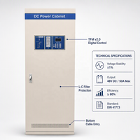 Chargeur de batterie numérique hybride 48V 50A 230V 60Hz monophasé avec fonction de flottaison et de surtension pour batteries au plomb-acide, idéal pour les postes de transformation et les télécommunications